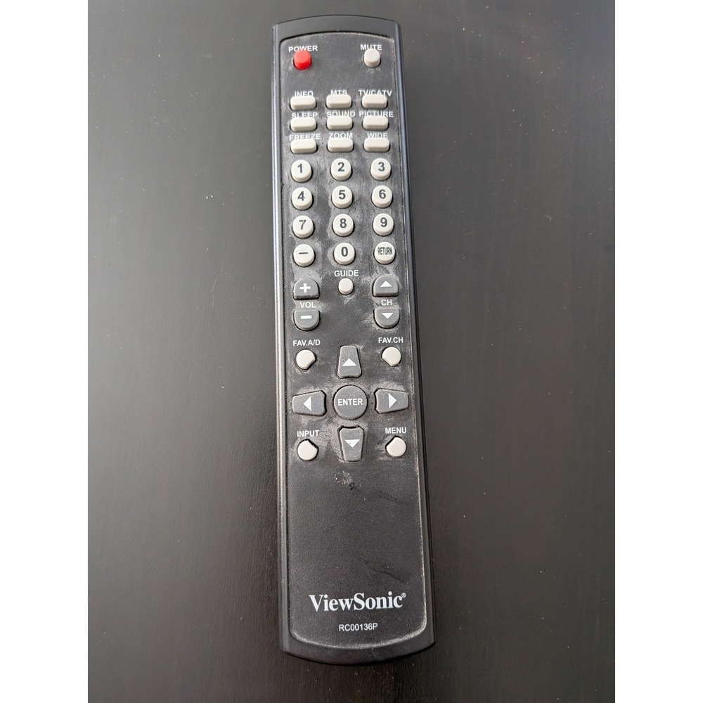 ViewSonic RC00136P TV Television‎ Remote Control OEM